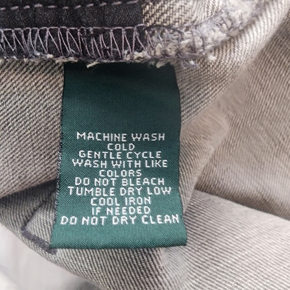 Ralph Lauren Gray 5 pocket straight leg jeans SZ 10 Petite - Picture 5 of 6